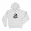 Skeleton Duck Unisex Hoodie White
